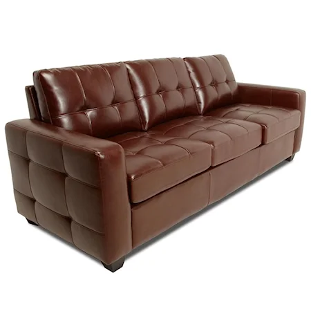 Contemporary Tufted Stationary Sofa